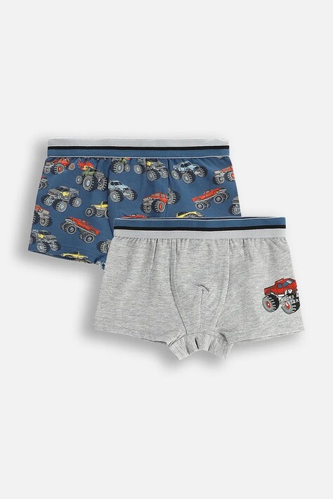 Dětské boxerky Coccodrillo 2-pack šedá barva, PANTS
