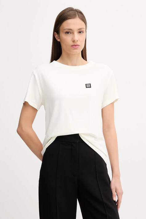 HUGO t-shirt lounge kolor beżowy 50534300