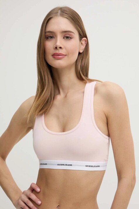 Бюстгальтер Guess Jeans мереживо однотонний W4BZ31 KBBU1