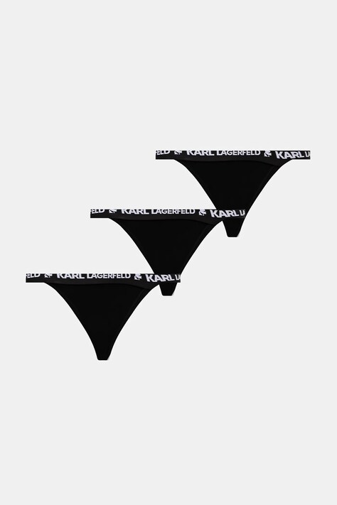 Karl Lagerfeld chiloti brazilieni 3-pack culoarea negru, A1W47150