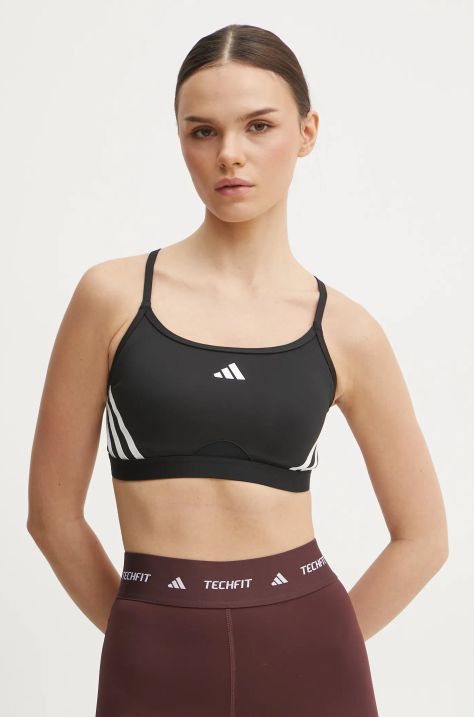 Športová podprsenka adidas Performance Aeroreact čierna farba, JF3340