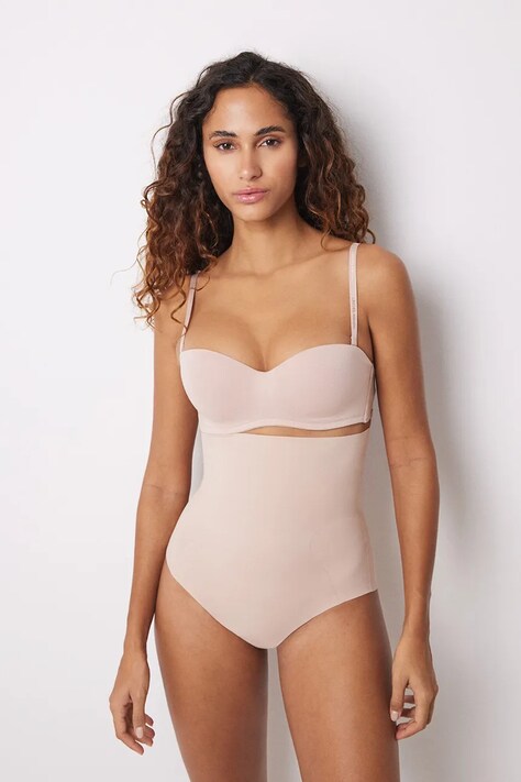 Моделирующие трусы women'secret SHAPE MICRO BONDING цвет бежевый 5182796