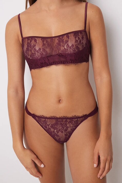 Tanga women'secret SENSE LIMITED EDITION vínová barva, 5358644