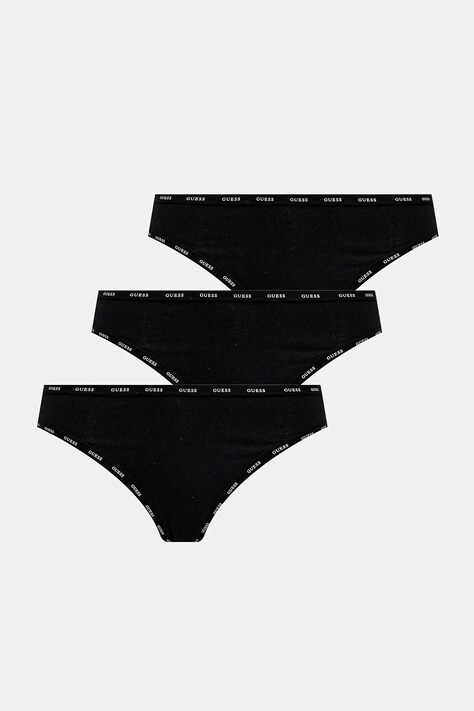 Guess chiloti brazilieni 3-pack culoarea negru, O5RG11 K6YW1