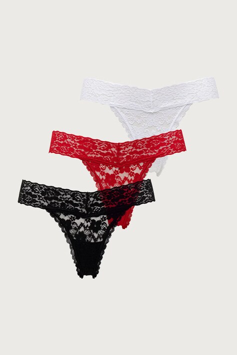 Guess Stringi damskie z bawełną 3-pack multicolor O5RG18 KC5L0
