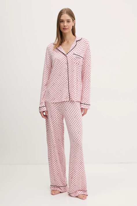 Guess pigiama SASHA donna colore rosa O5RX08 KCIN2