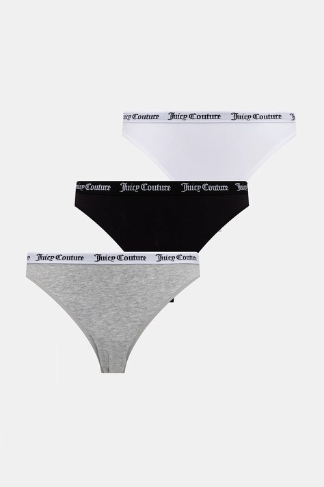 Juicy Couture figi DIDDY BRIEF 3PK 3-pack kolor szary JCLBR224572
