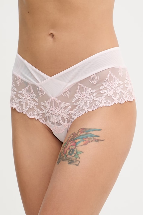 Chantelle hipstery damskie koronkowe różowe C26040
