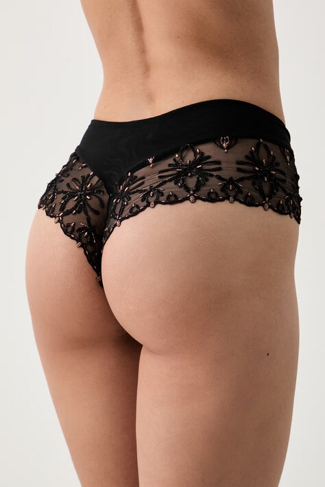 Chantelle hipstery damskie koronkowe czarne C26040