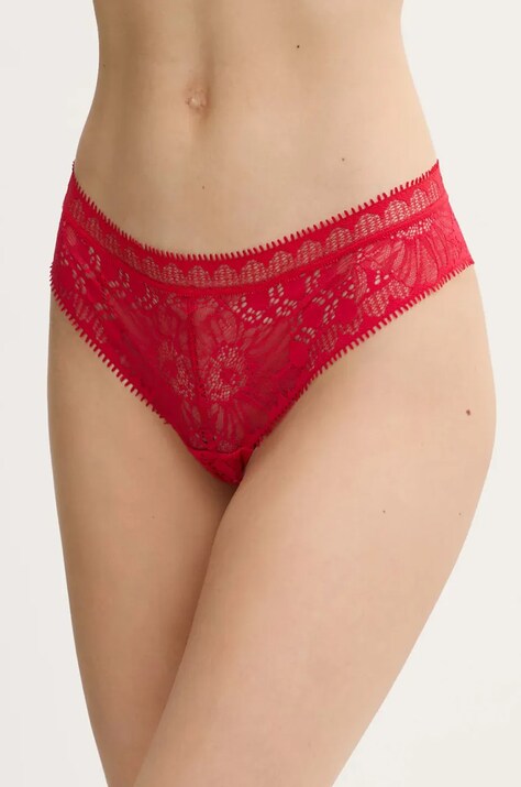 Chantelle chiloti brazilieni culoarea rosu, C15F90