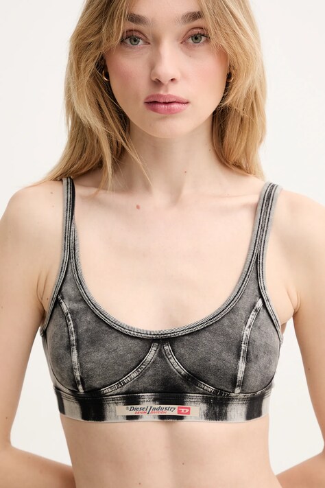 Diesel sutien KASSIE-DNM BRA culoarea gri, melanj, A17570.0SHAN
