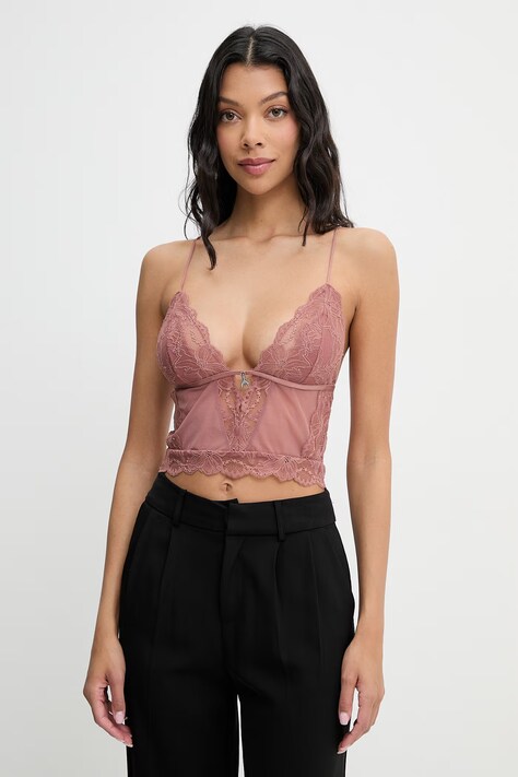 Patrizia Pepe biustonosz koronkowy różowy 2I0144 A602