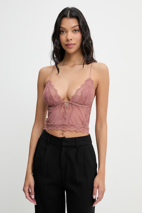 Patrizia Pepe biustonosz koronkowy różowy 2I0144 A602