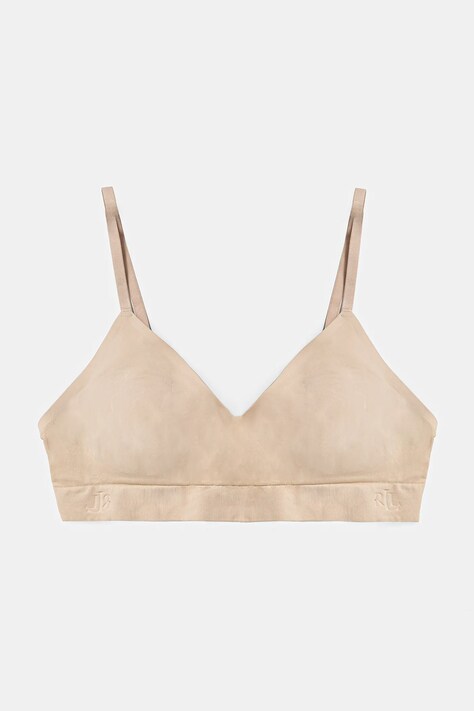 Podprsenka Lauren Ralph Lauren béžová farba, jednofarebná, 4L0079