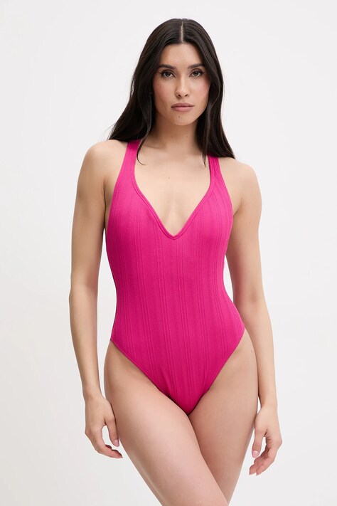 MICHAEL Michael Kors costum de baie dintr-o bucată culoarea roz, cupa usor rigidizata, MM62132