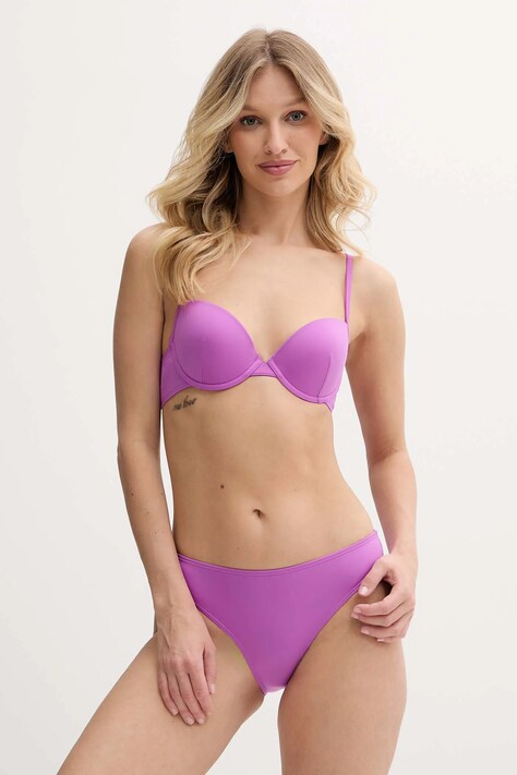 Раздельный купальник EA7 Emporio Armani цвет фиолетовый более твёрдая чашечка AF12599.7W000320