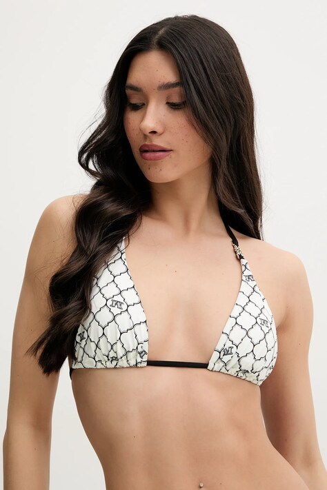 Max Mara Beachwear biustonosz kąpielowy kolor beżowy lekko usztywniona miseczka 2516821189600