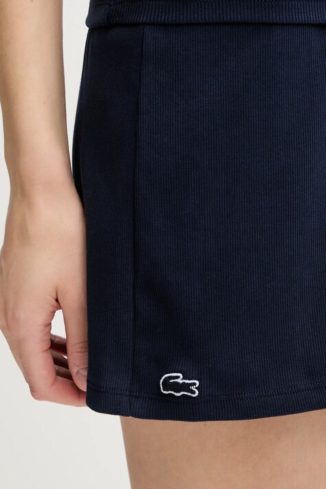 Lacoste роздільна піжама жіноча бавовняна з еластаном — SS25-BID0N0, темно-синій — фото 6