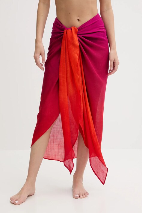 Desigual pareo DEGRADATE FALDA PA culoarea portocaliu, 25SAWA16
