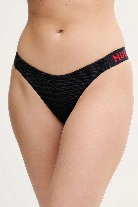 HUGO bikini brazilieni culoarea negru, 50540206