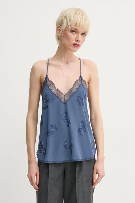 ZADIG&VOLTAIRE bluză de matase femei, cu imprimeu, WWCR01291