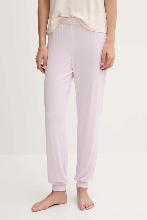 Pyžamové kalhoty United Colors of Benetton dámské, růžová barva, 36MX3F047