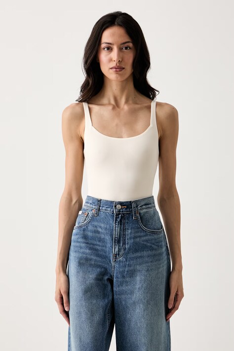 United Colors of Benetton body damskie beżowe 30GJ1B004