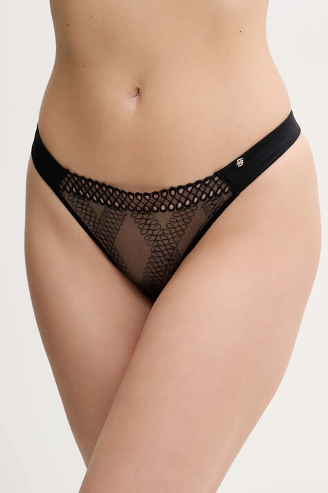 BOSS tanga culoarea negru, transparent, 50540420