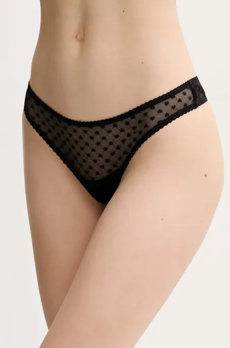 Samsoe Samsoe tanga SAVIOLET culoarea negru, F25100173