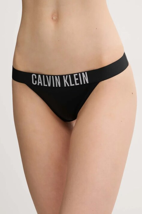 Calvin Klein bikini brazilieni culoarea negru, KW0KW02857
