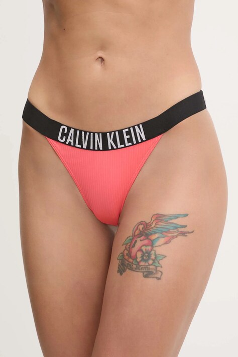 Μαγιό brazilian Calvin Klein χρώμα: ροζ, KW0KW02753