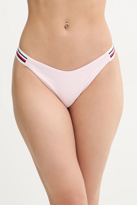 Plavkové kalhotky Tommy Hilfiger růžová barva, UW0UW05828