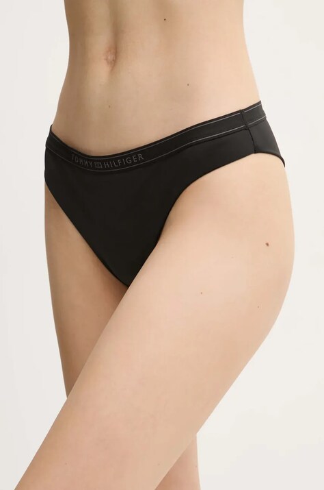 Tommy Hilfiger bikini brazilieni culoarea negru, UW0UW05947