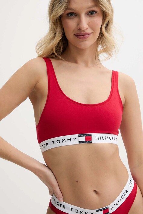 Tommy Hilfiger biustonosz kolor czerwony UW0UW05713