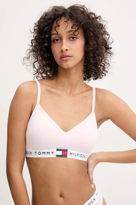 Podprsenka Tommy Hilfiger růžová barva, UW0UW05715