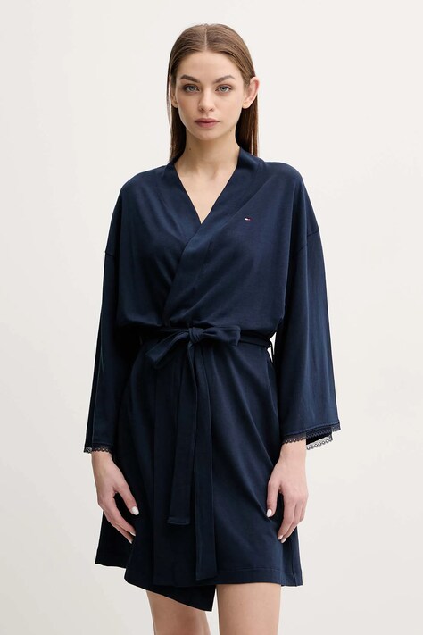 Tommy Hilfiger halat culoarea bleumarin, UW0UW05781
