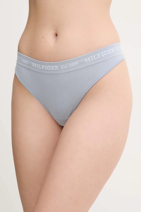 Tanga Tommy Hilfiger šedá barva, UW0UW05725