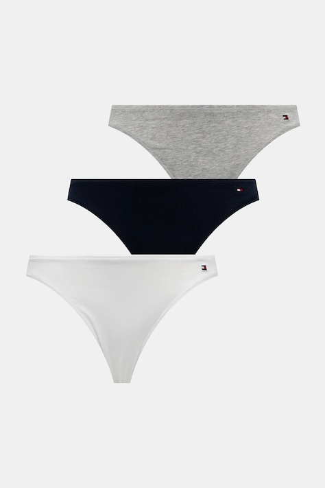 Kalhotky Tommy Hilfiger 3-pack šedá barva, UW0UW05753