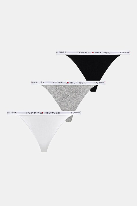 Tanga Tommy Hilfiger 3-pack bílá barva, UW0UW05757