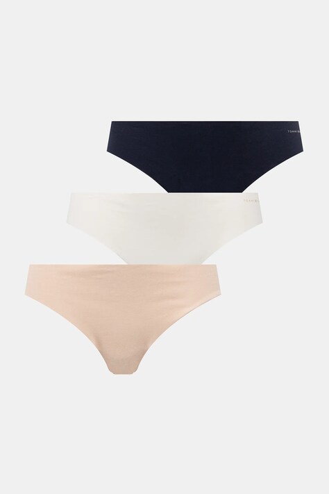 Tommy Hilfiger tanga de bumbac 3-pack culoarea bej, UW0UW05959