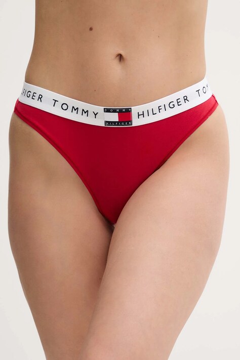Tanga Tommy Hilfiger červená barva, UW0UW06039