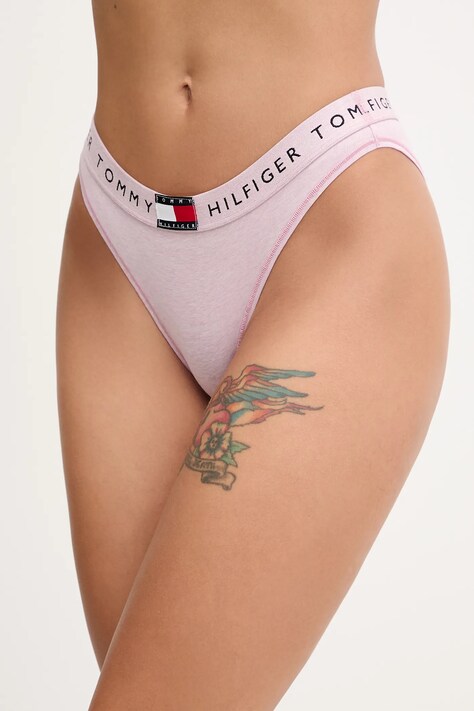 Tommy Hilfiger tanga culoarea negru, UW0UW06039