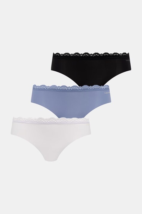 Calvin Klein Underwear figi damskie 3-pack niebieskie LV00QD5302