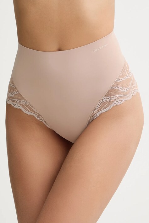 Gaćice Calvin Klein Underwear boja: ružičasta, od čipke, 000QF7959E