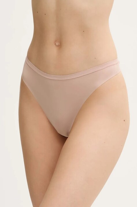 Calvin Klein Underwear tanga culoarea portocaliu, LV00QF7820