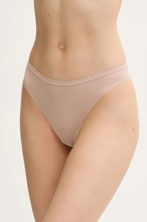 Calvin Klein Underwear tanga culoarea portocaliu, LV00QF7820