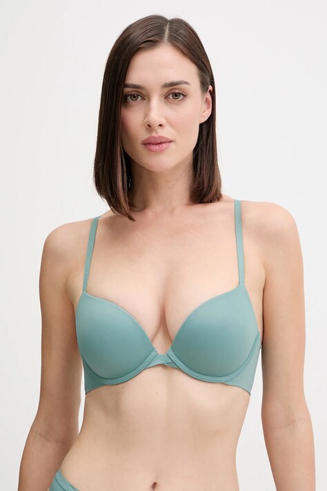 Calvin Klein Underwear biustonosz kolor różowy gładki LV00QF7315