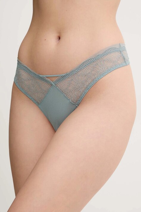 Calvin Klein Underwear tanga culoarea gri, LV00QF8037