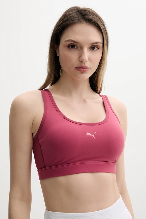 Sportovní podprsenka Puma 4Keeps Cloudspun červená barva, 526686