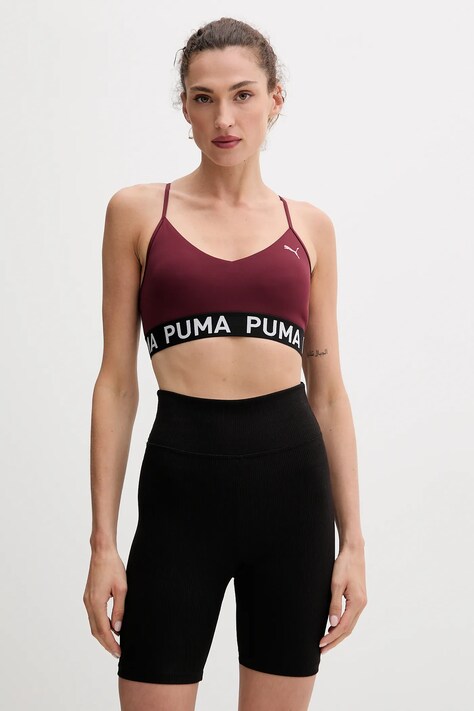 Puma biustonosz sportowy Move Strong kolor bordowy 527140